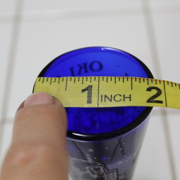 Vintage Oklahoma State Cobalt Blue Shot Glass - Picture 10 of 10